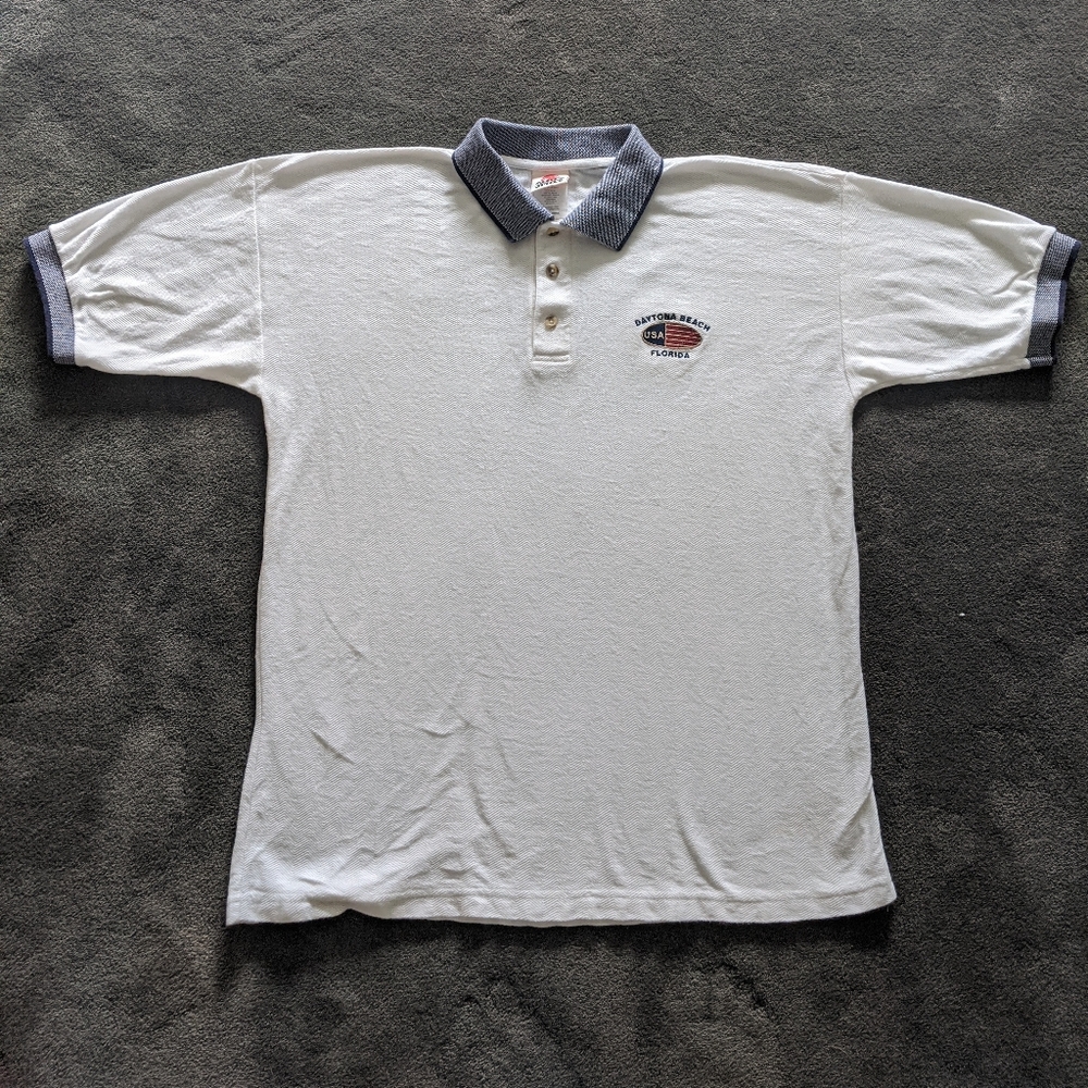 (SOLD) Daytona Beach Florida Men's Vintage Polo Shirt